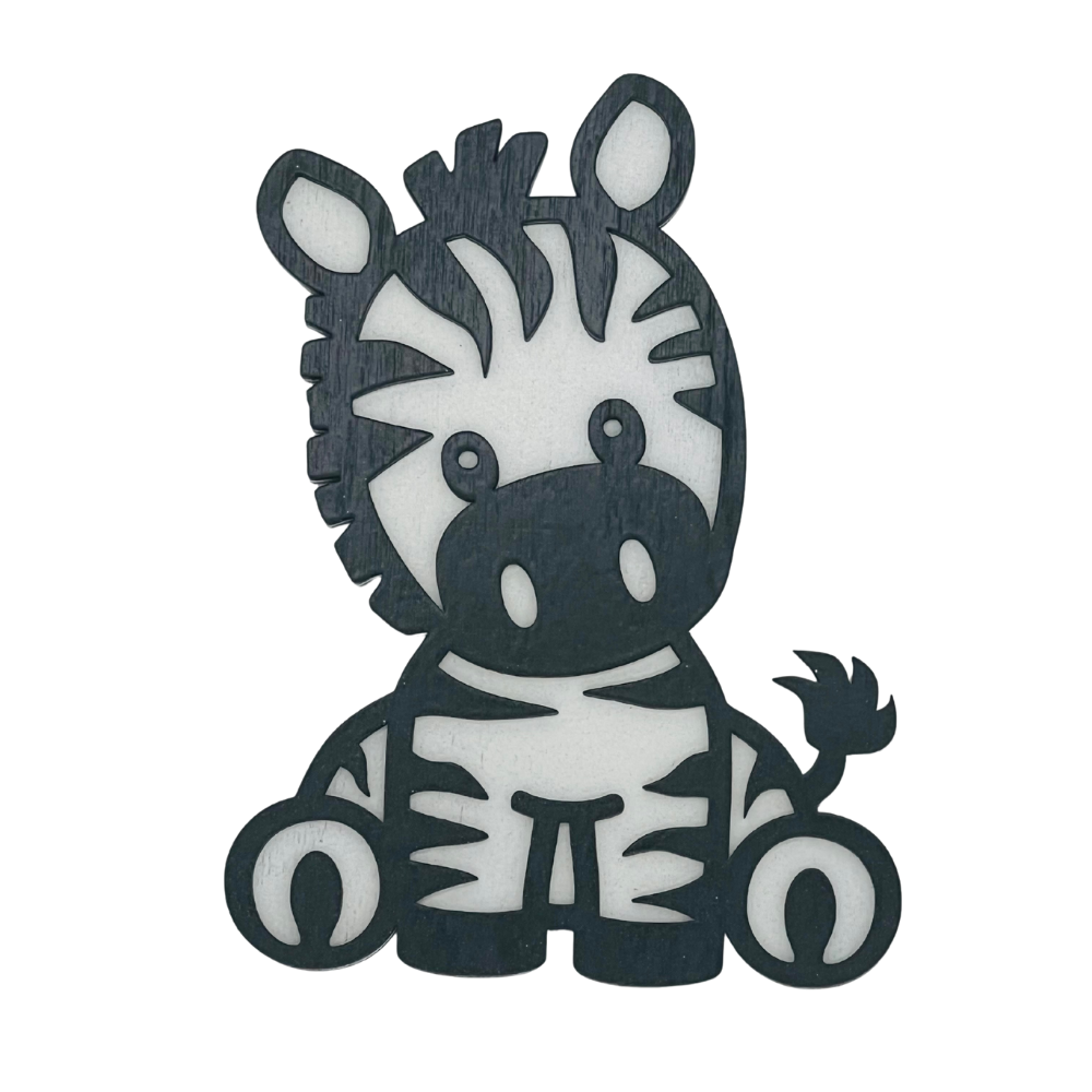 The Perfect Gift for Little Explorers: Handcrafted Layered Zebra Art