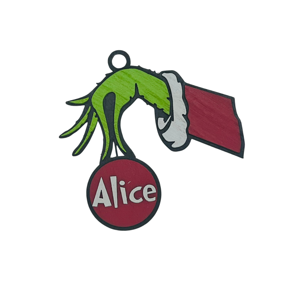 Personalized Christmas Grinch Ornament - Don't Let the Grinch Steal Your Christmas!