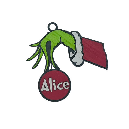Personalized Christmas Grinch Ornament - Don't Let the Grinch Steal Your Christmas!
