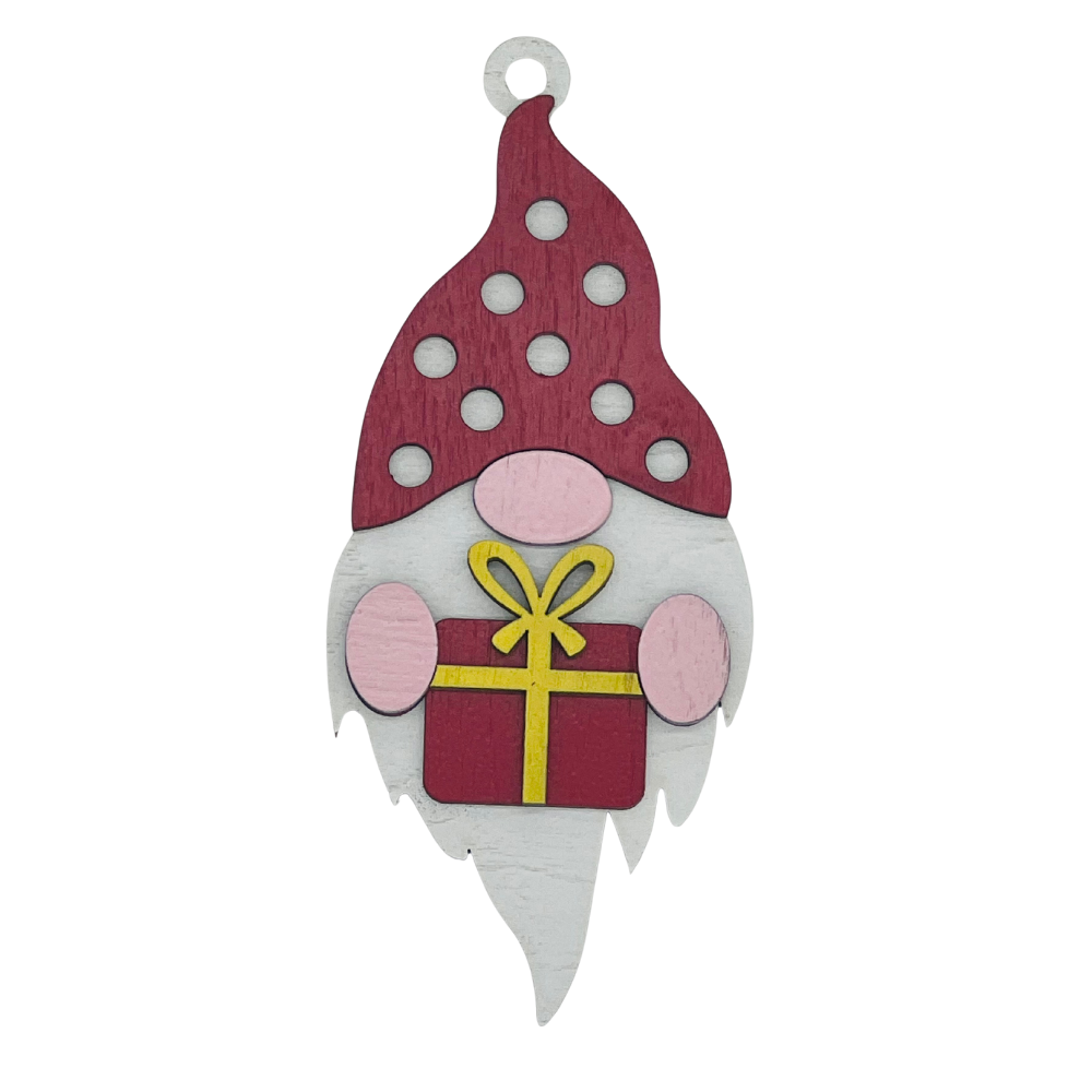 Handcrafted Holiday Happiness: Oklahoma-Made Layered Gnome Ornament