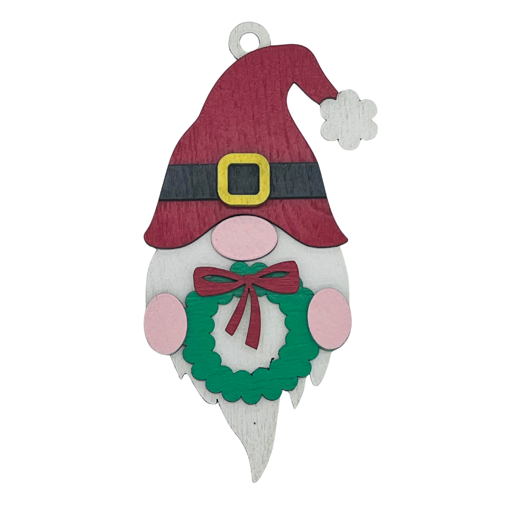 The Perfect Holiday Accent: Handcrafted Layered Gnome with Wreath