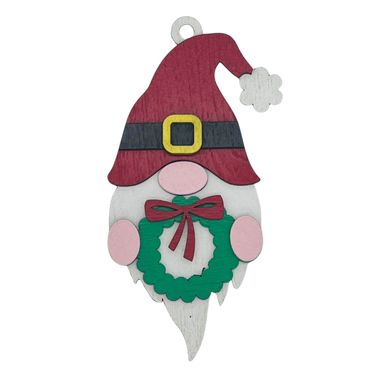 The Perfect Holiday Accent: Handcrafted Layered Gnome with Wreath