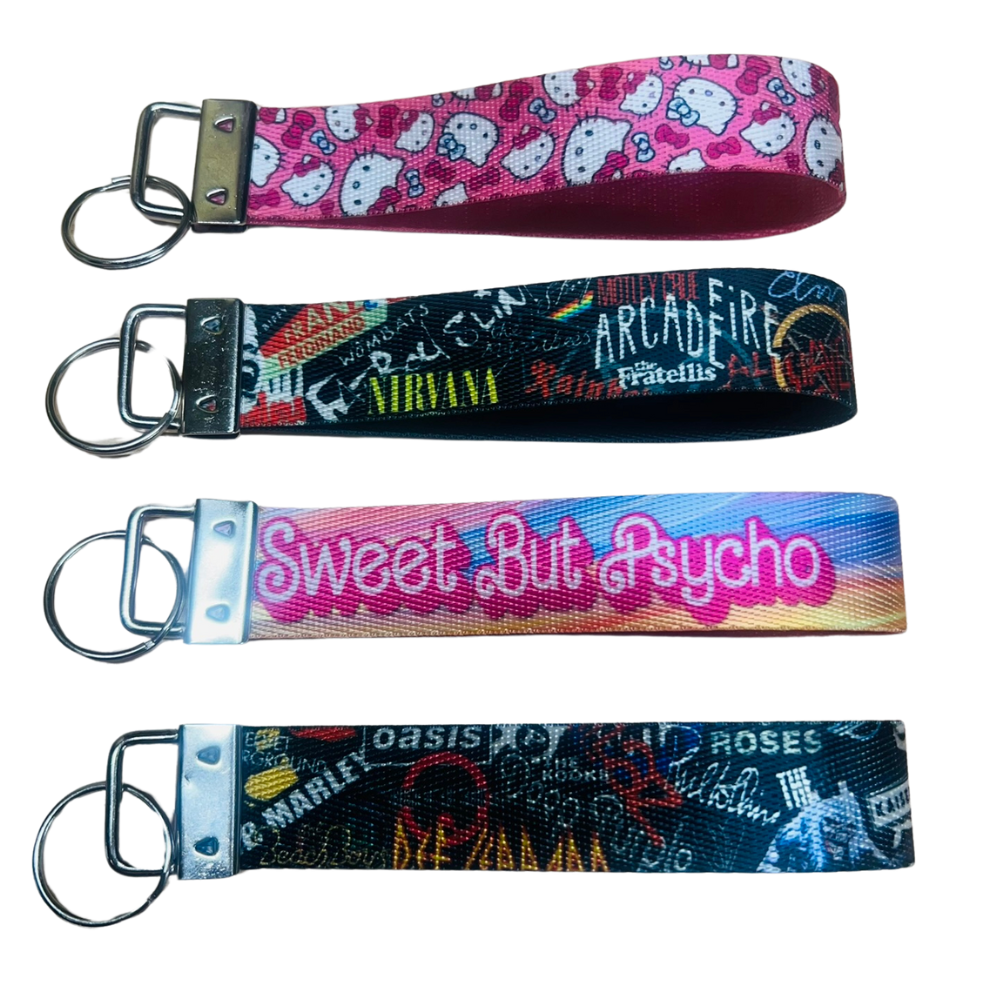 The Perfect Gift for Every Fan: Personalized Wristlet Keychains!