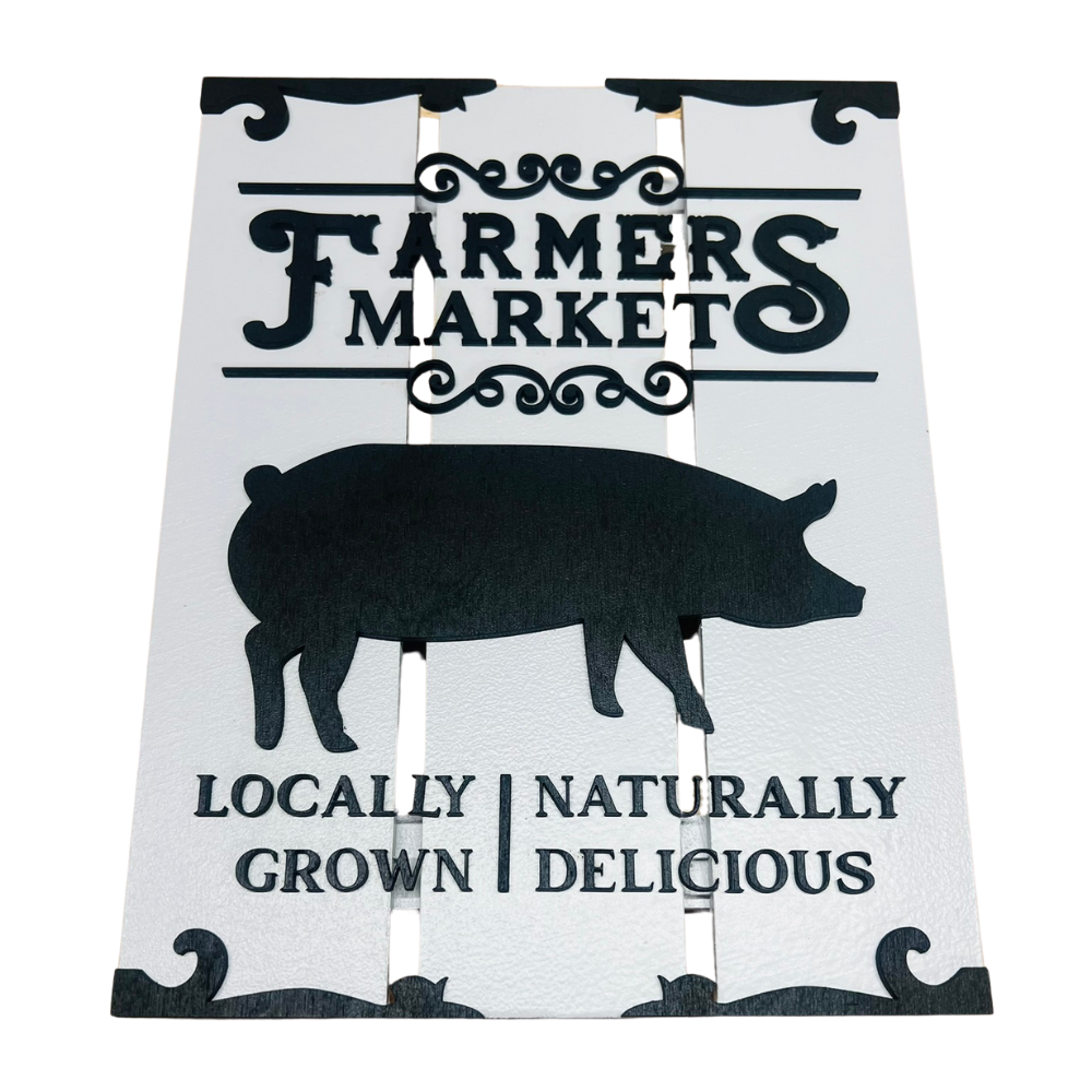 Rustic Elegance for Your Home: Handcrafted Layered Farmers Market Art