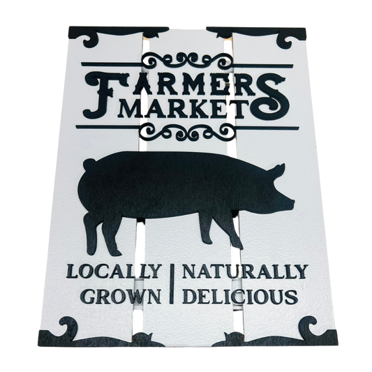 Rustic Elegance for Your Home: Handcrafted Layered Farmers Market Art