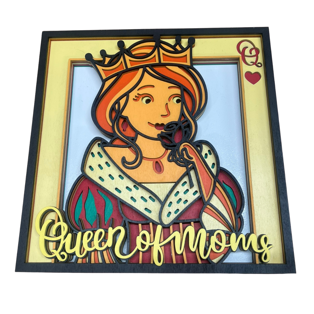 Queen of Moms 3D Mothers Day Wall Art